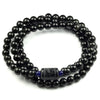 Natural Black Obsidian Stone Multilayer Bracelets