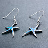 Ocean Starfish Necklace & Earrings Classic Jewelry Set