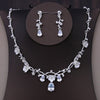 Baroque Handmade Crystal, Beads and Rhinestone Tiara, Necklace & Earrings Jewelry Set