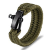 Outdoor Camping and Parachute Rope Stainless Steel Braided Survival Bracelet