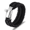 Outdoor Camping and Parachute Rope Stainless Steel Braided Survival Bracelet