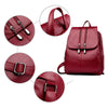 Casual Fashion PU Leather Multifunctional Travel Backpack or School Bag