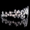 Star Tiara Crown Headband with Rhinestone Crystals