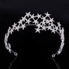 Star Tiara Crown Headband with Rhinestone Crystals