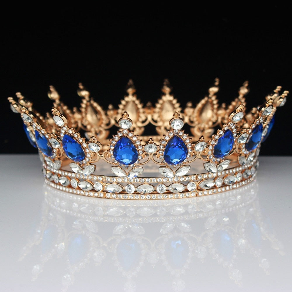 Royal King and Queen Rhinestone Vintage Baroque Wedding, Prom Crown ...