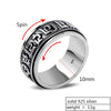 Six Words Mantra Spinner 925 Sterling Silver Vintage Ring