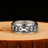 Six Words Mantra Spinner 925 Sterling Silver Vintage Ring