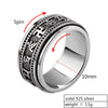 Six Words Mantra 925 Sterling Silver Spinner Ring