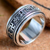 Six Words Mantra 925 Sterling Silver Spinner Ring