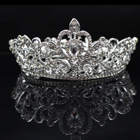 Queen & King Rhinestone Luxury Bridal, Pageant Crown