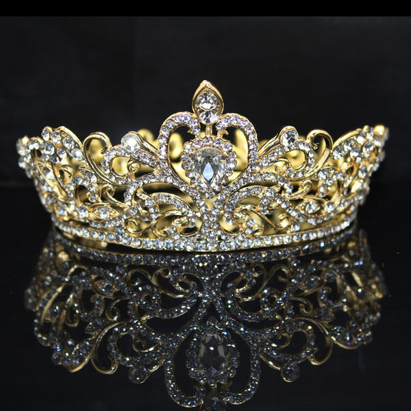 Queen & King Rhinestone Luxury Bridal, Pageant Crown