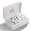 Luxury Watch, Necklace & Bracelet Fashion Jewelry Set