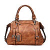 PU Leather Vintage Tote Handbag, Crossbody & Shoulder Bag