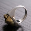 Gold-plated Skull 925 Sterling Silver Biker Vintage Ring