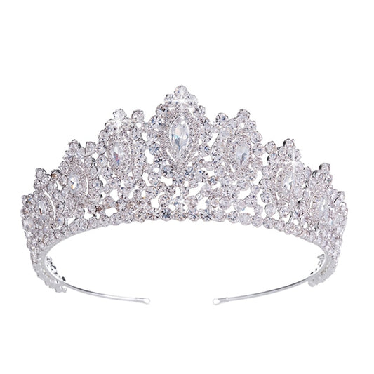 Marquise Cut Crystal & Rhinestone Vintage, Pageant, Wedding Tiara