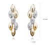 Rhinestone Wheat Necklace & Earrings Jewelry Set