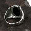 Natural Black Onyx 925 Sterling Silver Turkish Gothic Ring