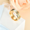 White Heart Zircon and Gold-plated Tungsten Carbide Celtic Dragon Wedding Ring Set