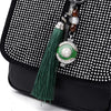 Tassel Soft Genuine Berkshire Leather Fashion Handbag, Backpack, Crossbody & Shoulder Bag