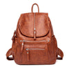Soft PU Leather School Bag, Travel Backpack & Rucksack