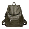 Soft PU Leather School Bag, Travel Backpack & Rucksack