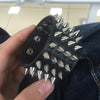 Four-Row Cuspidal Spikes Leather Gothic Bracelet
