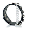 Gothic Bullet Shape Chain Link Leather Bracelet