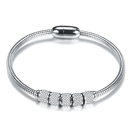 Stainless Steel Fashion Bracelet or Bangle with Magnetic Clasp