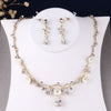 Baroque Vintage Gold, Crystal and Rhinestone Tiara, Necklace & Earrings Jewelry Set