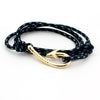 Nautical Sailor Hook & Multilayer Rope Friendship Bracelet