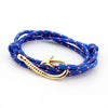 Nautical Sailor Hook & Multilayer Rope Friendship Bracelet