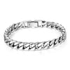 8mm Wide Rock Chain 925 Sterling Silver Bracelet