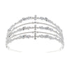 Marquise Cut Cubic Zirconia, Rhinestone & Crystal Luxury Wedding Tiara