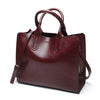 Large Casual Leather Tote Handbag & Shoulder Bag