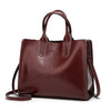 Large Casual Leather Tote Handbag & Shoulder Bag