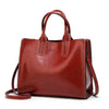 Large Casual Leather Tote Handbag & Shoulder Bag