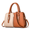 Dual Tone Patchwork PU Leather Designer Handbag, Crossbody & Shoulder Bag