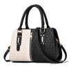Dual Tone Patchwork PU Leather Designer Handbag, Crossbody & Shoulder Bag