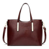 Casual PU Leather Designer Tote Handbag, Crossbody & Shoulder Bag