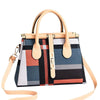 Plaid PU Leather Designer Patchwork Tote Handbag & Shoulder Bag