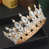 King & Queen Rhinestones & Crystals Vintage Baroque Wedding, Prom or Bridal Crown