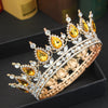 King & Queen Rhinestones & Crystals Vintage Baroque Wedding, Prom or Bridal Crown