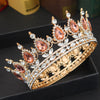 King & Queen Rhinestones & Crystals Vintage Baroque Wedding, Prom or Bridal Crown