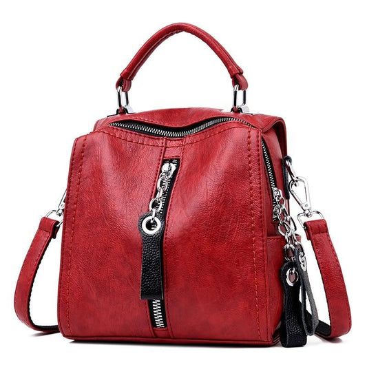 Multifunctional PU Leather Designer Tote Handbag, Crossbody & Shoulder Bag