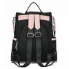 Black Waterproof Nylon Oxford Tote Bag & Travel Backpack