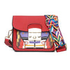 Colorful Wide Strap PU Leather Crossbody & Shoulder Bag