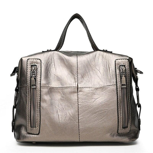 Big PU Leather Vintage Designer Handbag & Shoulder Bag