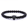 Black Leopard Handmade Natural Stone Beads Fashion Charm Bracelet Set