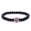 Black Leopard Handmade Natural Stone Beads Fashion Charm Bracelet Set