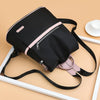 Black Waterproof Nylon Oxford Tote Bag & Travel Backpack
